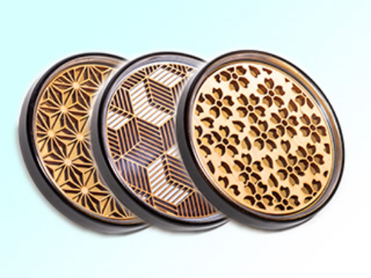 木質樹脂コースターの画像